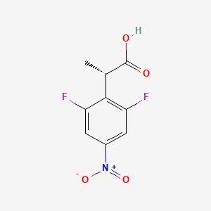 (2S)-2-(2,6-Difluoro-4-nitrophenyl)propanoic acid