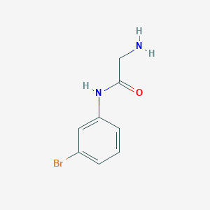 molecular formula C8H10BrClN2O B2706965 2-氨基-N-(3-溴苯基)乙酰胺 CAS No. 938338-35-3