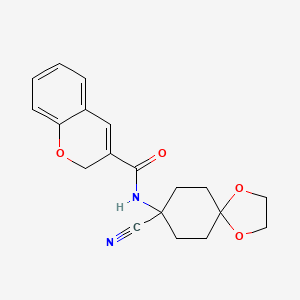 N-{8-cyano-1,4-dioxaspiro[4.5]decan-8-yl}-2H-chromene-3-carboxamide