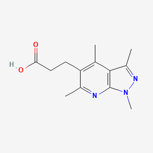 3-{tetramethyl-1H-pyrazolo[3,4-b]pyridin-5-yl}propanoic acid