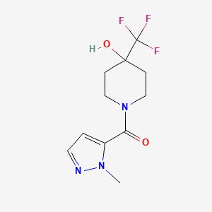 1-(1-methyl-1H-pyrazole-5-carbonyl)-4-(trifluoromethyl)piperidin-4-ol