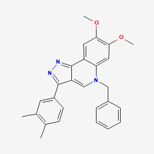 5-benzyl-3-(3,4-dimethylphenyl)-7,8-dimethoxy-5H-pyrazolo[4,3-c]quinoline