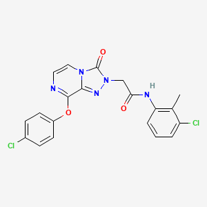 N-(3-chloro-2-methylphenyl)-2-(8-(4-chlorophenoxy)-3-oxo-[1,2,4]triazolo[4,3-a]pyrazin-2(3H)-yl)acetamide