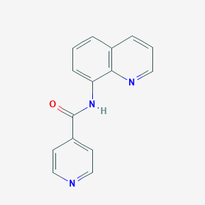 molecular formula C15H11N3O B270698 N-(8-quinolinyl)isonicotinamide 