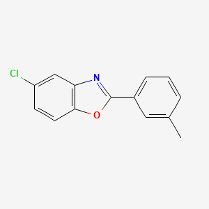 molecular formula C14H10ClNO B2707006 5-Chloro-2-(3-methylphenyl)-1,3-benzoxazole CAS No. 103382-60-1