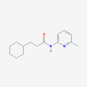 molecular formula C15H22N2O B270701 3-cyclohexyl-N-(6-methylpyridin-2-yl)propanamide 