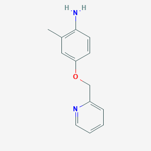 molecular formula C13H14N2O B2707010 2-Methyl-4-(pyridin-2-ylmethoxy)aniline CAS No. 926260-87-9