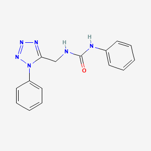 1-phenyl-3-((1-phenyl-1H-tetrazol-5-yl)methyl)urea