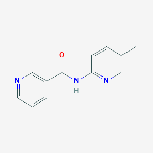 molecular formula C12H11N3O B270702 N-(5-methylpyridin-2-yl)pyridine-3-carboxamide 