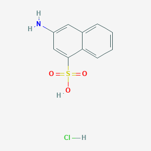 molecular formula C10H10ClNO3S B2707032 3-Aminonaphthalene-1-sulfonic acid;hydrochloride CAS No. 2260931-23-3