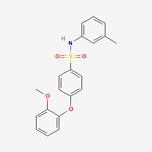 molecular formula C20H19NO4S B2707037 4-(2-甲氧基苯氧基)-N-(间甲苯基)苯磺酰胺 CAS No. 612044-50-5