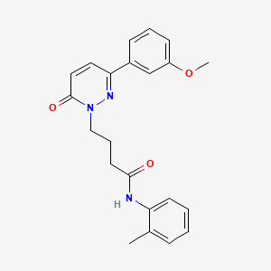 4-(3-(3-methoxyphenyl)-6-oxopyridazin-1(6H)-yl)-N-(o-tolyl)butanamide
