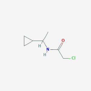2-chloro-N-(1-cyclopropylethyl)acetamide