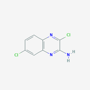 molecular formula C8H5Cl2N3 B2707075 3,7-二氯喹喙啉-2-基胺 CAS No. 89978-29-0