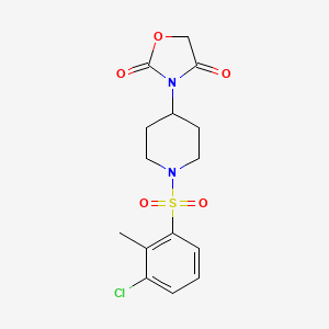 3-(1-((3-Chloro-2-methylphenyl)sulfonyl)piperidin-4-yl)oxazolidine-2,4-dione