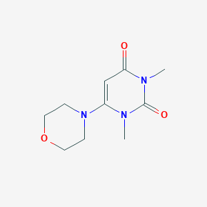 molecular formula C10H15N3O3 B2707084 1,3-二甲基-6-吗啉-2,4(1H,3H)-嘧啶二酮 CAS No. 184290-21-9