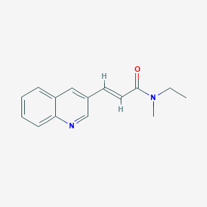 molecular formula C15H16N2O B2707120 (E)-N-ethyl-N-methyl-3-(3-quinolinyl)-2-propenamide CAS No. 478039-49-5