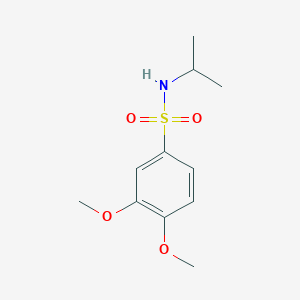 molecular formula C11H17NO4S B2707121 N-异丙基-3,4-二甲氧基苯磺酰胺 CAS No. 357296-23-2