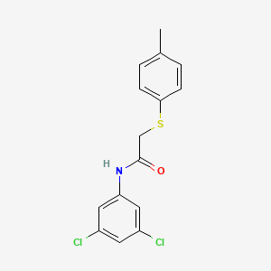 molecular formula C15H13Cl2NOS B2707123 N-(3,5-dichlorophenyl)-2-[(4-methylphenyl)sulfanyl]acetamide CAS No. 270262-65-2