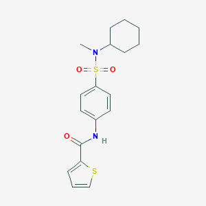 N-(4-{[cyclohexyl(methyl)amino]sulfonyl}phenyl)-2-thiophenecarboxamide