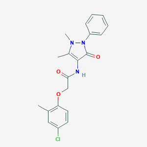 molecular formula C20H20ClN3O3 B270716 2-(4-Chloro-2-methylphenoxy)-N-(1,5-dimethyl-3-oxo-2-phenyl-2,3-dihydro-1H-pyrazol-4-yl)acetamide 