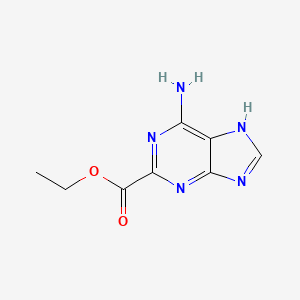 molecular formula C8H9N5O2 B2707174 Ethyl 6-amino-7H-purine-2-carboxylate CAS No. 2091629-07-9