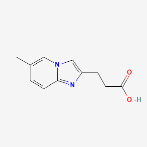 molecular formula C11H12N2O2 B2707176 3-(6-Methylimidazo[1,2-a]pyridin-2-yl)propanoic acid CAS No. 924710-25-8