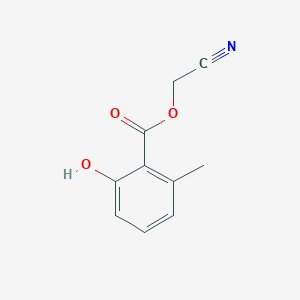 molecular formula C10H9NO3 B2707196 2-Hydroxy-6-methylbenzoic acid cyanomethyl ester CAS No. 438187-09-8