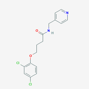 molecular formula C16H16Cl2N2O2 B270720 4-(2,4-dichlorophenoxy)-N-(pyridin-4-ylmethyl)butanamide 