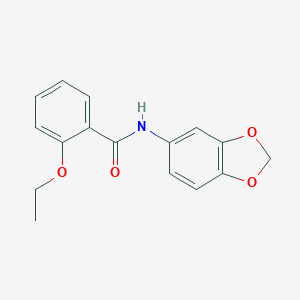 molecular formula C16H15NO4 B270722 N-(1,3-benzodioxol-5-yl)-2-ethoxybenzamide 