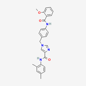 N-(2,4-dimethylphenyl)-1-(4-(2-methoxybenzamido)benzyl)-1H-imidazole-4-carboxamide