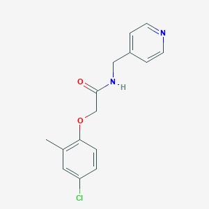 molecular formula C15H15ClN2O2 B270724 2-(4-chloro-2-methylphenoxy)-N-(4-pyridylmethyl)acetamide 
