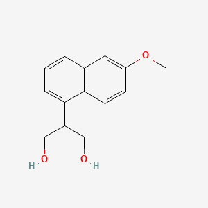 molecular formula C14H16O3 B2707244 2-(6-Methoxynaphthalen-1-YL)propane-1,3-diol CAS No. 139293-28-0