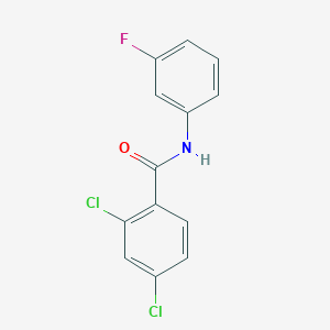 molecular formula C13H8Cl2FNO B270726 2,4-dichloro-N-(3-fluorophenyl)benzamide 