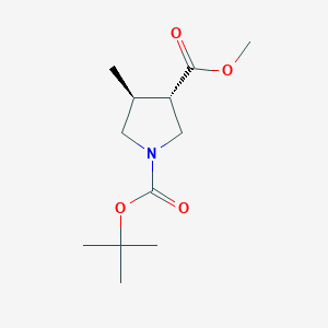 1-(Tert-butyl) 3-methyl trans-4-methylpyrrolidine-1,3-dicarboxylate