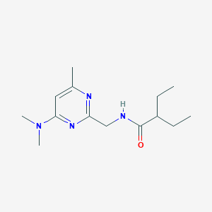 molecular formula C14H24N4O B2707266 N-((4-(dimethylamino)-6-methylpyrimidin-2-yl)methyl)-2-ethylbutanamide CAS No. 1798032-14-0