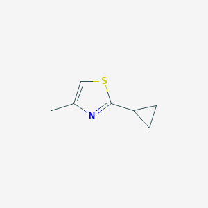 molecular formula C7H9NS B2707267 2-Cyclopropyl-4-methyl-1,3-thiazole CAS No. 1239489-85-0