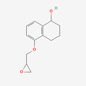 molecular formula C13H16O3 B2707274 5-(Oxiran-2-ylmethoxy)-1,2,3,4-tetrahydronaphthalen-1-ol CAS No. 2168105-88-0