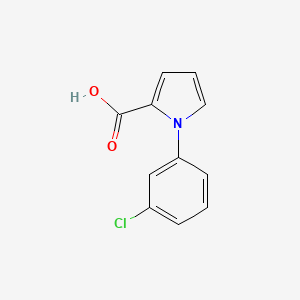 molecular formula C11H8ClNO2 B2707275 1-(3-chlorophenyl)-1H-pyrrole-2-carboxylic acid CAS No. 952958-82-6