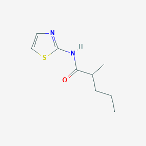 molecular formula C9H14N2OS B270728 2-methyl-N-(1,3-thiazol-2-yl)pentanamide 
