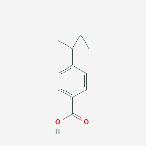 molecular formula C12H14O2 B2707313 4-(1-Ethylcyclopropyl)benzoic acid CAS No. 2138548-41-9