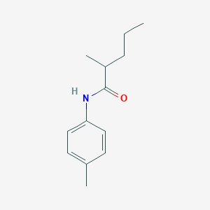 molecular formula C13H19NO B270732 2-methyl-N-(4-methylphenyl)pentanamide 