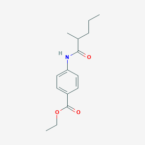 molecular formula C15H21NO3 B270733 Ethyl 4-[(2-methylpentanoyl)amino]benzoate 