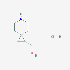molecular formula C8H16ClNO B2707330 6-氮杂螺[2.5]辛-1-基甲醇盐酸盐 CAS No. 1803595-93-8