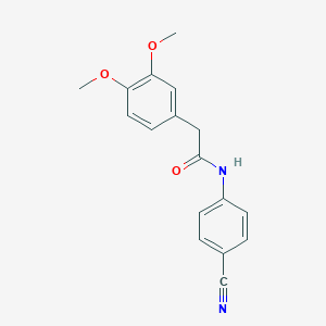 molecular formula C17H16N2O3 B270734 N-(4-cyanophenyl)-2-(3,4-dimethoxyphenyl)acetamide 