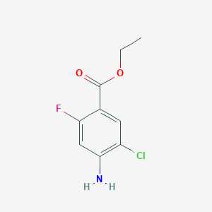 molecular formula C9H9ClFNO2 B2707410 Ethyl 4-amino-5-chloro-2-fluorobenzoate CAS No. 2090230-36-5
