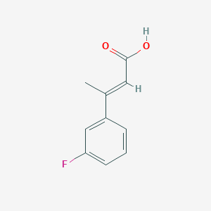 molecular formula C10H9FO2 B2707416 3-(3-Fluorophenyl)but-2-enoic acid CAS No. 1472-04-4