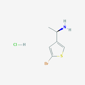 (1R)-1-(5-Bromothiophen-3-yl)ethanamine;hydrochloride