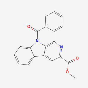 molecular formula C20H12N2O3 B2707475 methyl 9-oxo-9H-benzo[c]indolo[3,2,1-ij][1,5]naphthyridine-2-carboxylate CAS No. 904513-01-5