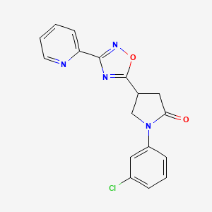 1-(3-Chlorophenyl)-4-[3-(2-pyridyl)-1,2,4-oxadiazol-5-yl]-2-pyrrolidinone